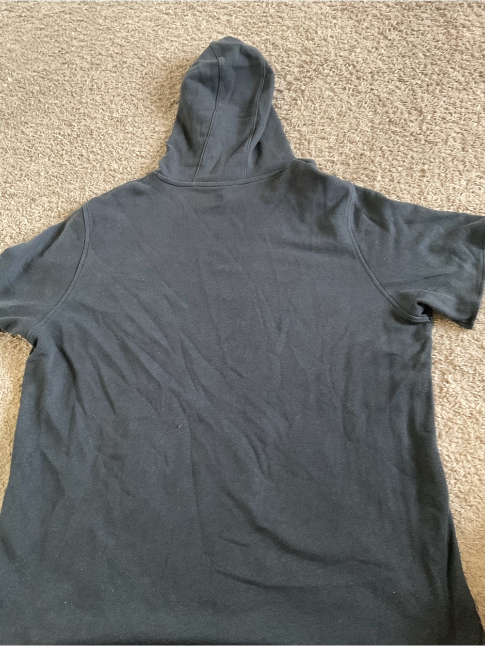 Men’s XL used as is Project Rock Under armour black terry short sleeve hoodie - Picture 4 of 5